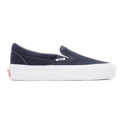 Vans Navy Og Classic Slip-on Lx Sneakers