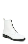 Sam Edelman Women's Nina Lace Up Booties In Bright White Leather