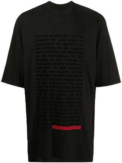 Rick Owens Drkshdw Drkshdw By Rick Owens Men's Black Other Materials T-shirt