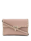Valentino Garavani Women Rockstud Small Leather Shoulder Bag In Pink