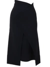 JIL SANDER LONGUETTE SKIRT BLACK,34434056