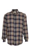 NAKED & FAMOUS COTTON SILK FLANNEL EASY SHIRT