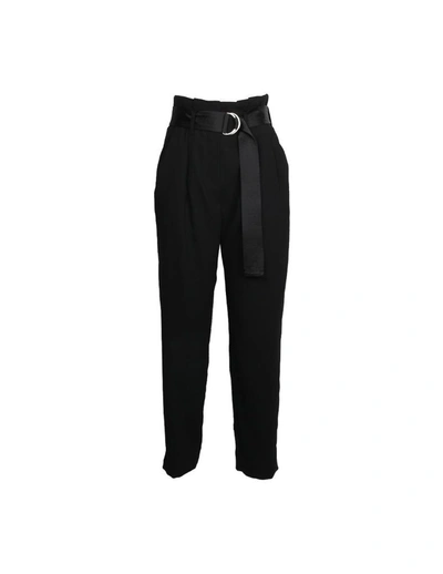 Karl Lagerfeld Women's Black Polyester Pants