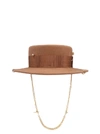 RUSLAN BAGINSKIY RUSLAN BAGINSKIY WOMEN'S BEIGE HAT,CNT036FPRSBGN XS