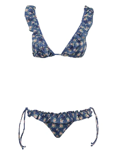 Anjuna Women's Blue Polyamide Bikini