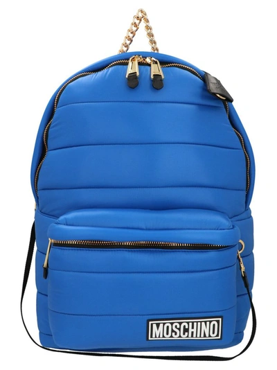 Moschino Quilted Small Backpack