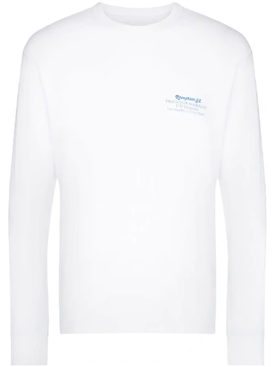 Reception Esterel Long Sleeve T-shirt In White