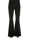 ROSETTA GETTY FLARED FITTED TROUSERS
