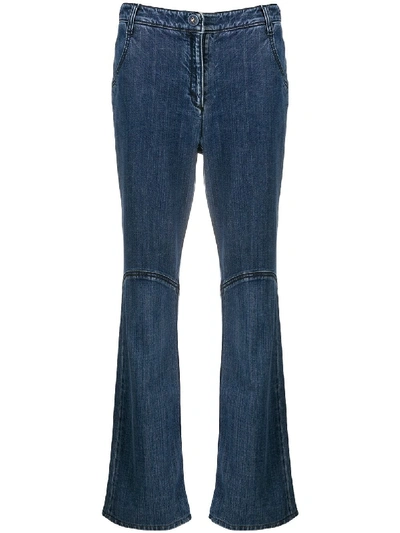 Pre-owned Chanel 2007 Straight-leg Jeans In Blue