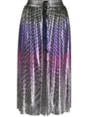 PACO RABANNE CHAIN MAIL OMBRÉ MIDI SKIRT