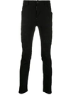 Dsquared2 Cotton Cargo Trouser With Logo Patch In Black