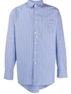 ADER ERROR ASYMMETRIC STRIPED SHIRT