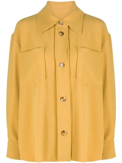Alberto Biani 绉纱衬衫 In Yellow