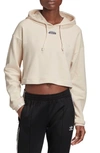 ADIDAS ORIGINALS R.Y.V. CROPPED FRENCH TERRY HOODIE,GD3089