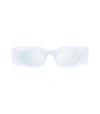 LOEWE White Smoke Mirror Rectangular Sunglasses