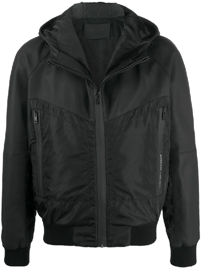 Givenchy Zip-up Hooded Jacket In Black
