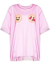 VIKTOR & ROLF SMILEY FACE LAYERED-LOOK T-SHIRT