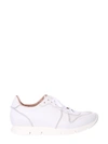 Buttero Lace-up Leather Sneakers In Bianco