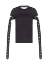 MARQUES' ALMEIDA BELT-SLEEVES COTTON T-SHIRT,11480154