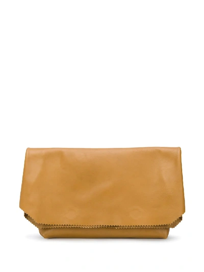 Vetements Leather Medium Paper Bag In Brown In Neutrals