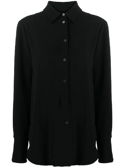 Alberto Biani Crepe Shirt In Black