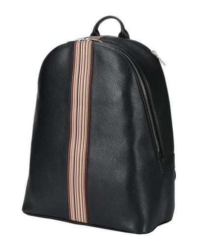 Paul Smith Backpack With Iconic Stripes In Black