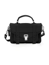 Proenza Schouler Tiny Ps1 Leather Satchel In Nero