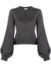 P.A.R.O.S.H BELL SLEEVE KNITTED SWEATER