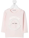 MONCLER LOGO-PRINT CREW NECK TEE