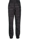 Kirin Logo-print Straight-leg Track Pants In Black