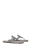 Tory Burch Mini Miller Jelly Flat Thong Sandals In Blue Calla