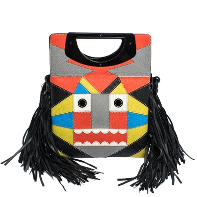 Pre-owned Christian Louboutin Multicolor Leather Tribalou Passage Shoulder Bag