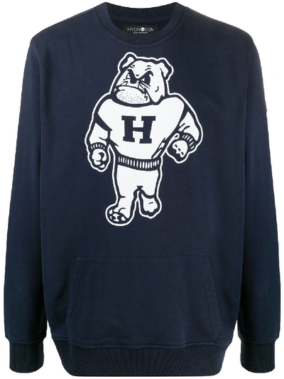 Hydrogen Graphic Print Sweatshirt In Blue