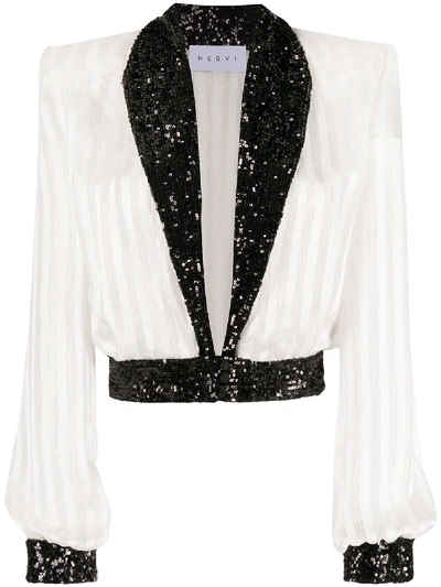 Nervi Adele Silk Blouse In White