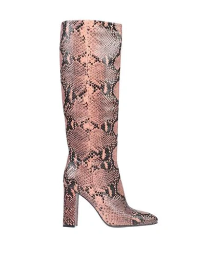 Twinset Knee Boots In Pink