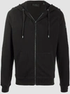 BELSTAFF ELBOW-PATCH ZIPPED HOODIE