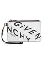 GIVENCHY REFRACTED LOGO PRINT CLUTCH
