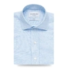 LEDBURY MEN'S BLUE EDMUNTON DRESS SHIRT CLASSIC,1W18A7-051-600-175-37