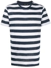 J. LINDEBERG SHORT-SLEEVED STRIPE PRINT T-SHIRT