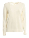 MICHAEL KORS REAR BUTTONS SWEATER IN IVORY COLOR