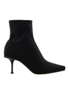 Sergio Rossi Ankle Boots With Back Logo Plaque In Black