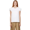 SEE BY CHLOÉ SEE BY CHLOE WHITE FRILL T-SHIRT