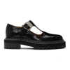Proenza Schouler Black Lug Sole Mary Jane Oxfords In Black