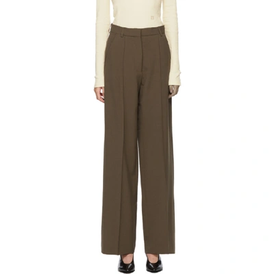 Nanushka Brown Cleo Trousers In Clay