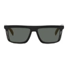 YOHJI YAMAMOTO BLACK FLAT TOP SUNGLASSES