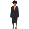 HUGO BOSS BOSS NAVY IDENTITY HOODED dressing gown