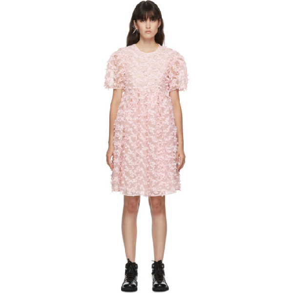 Cecilie Bahnsen Pink Tulle Tira Dress In Light Pink | ModeSens