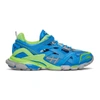 BALENCIAGA BALENCIAGA BLUE AND GREEN TRACK.2 SNEAKERS