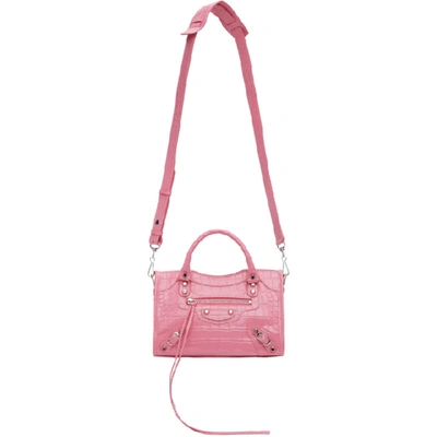 Balenciaga Pink Mini City Bag In 5842 Bpink