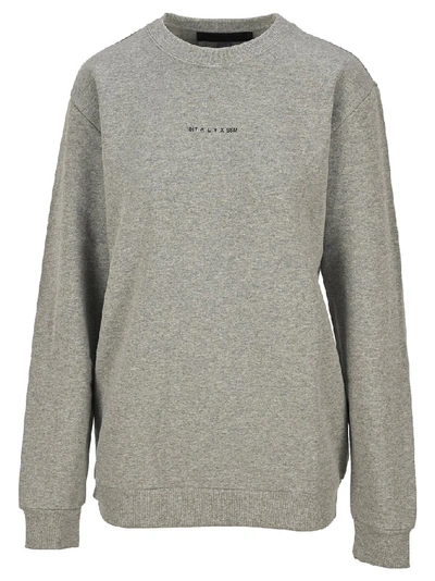 Alyx Logo Print Sweatshirt In Grey